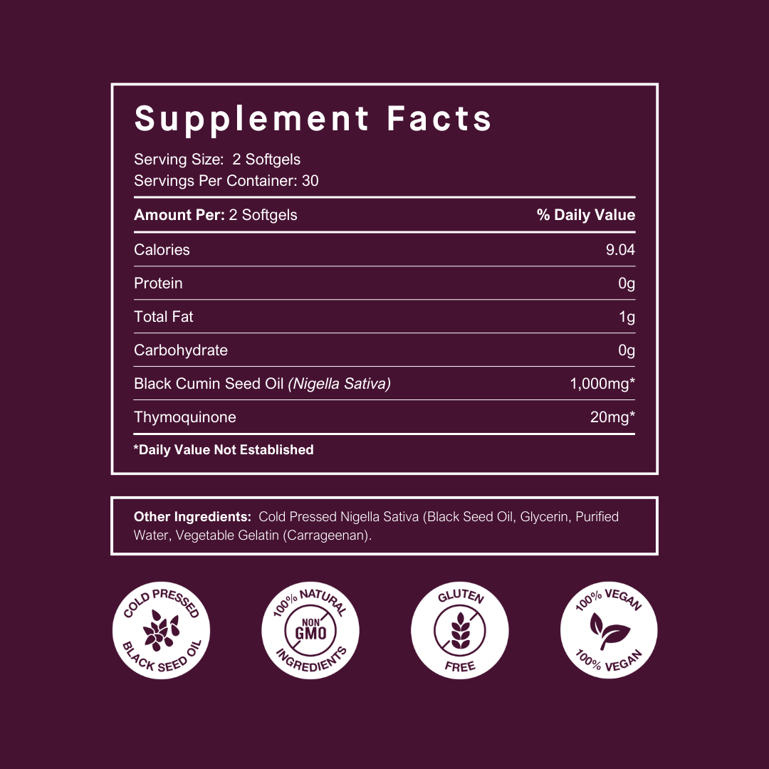 Cold Pressed Black Seed Oil - 3 Bottles