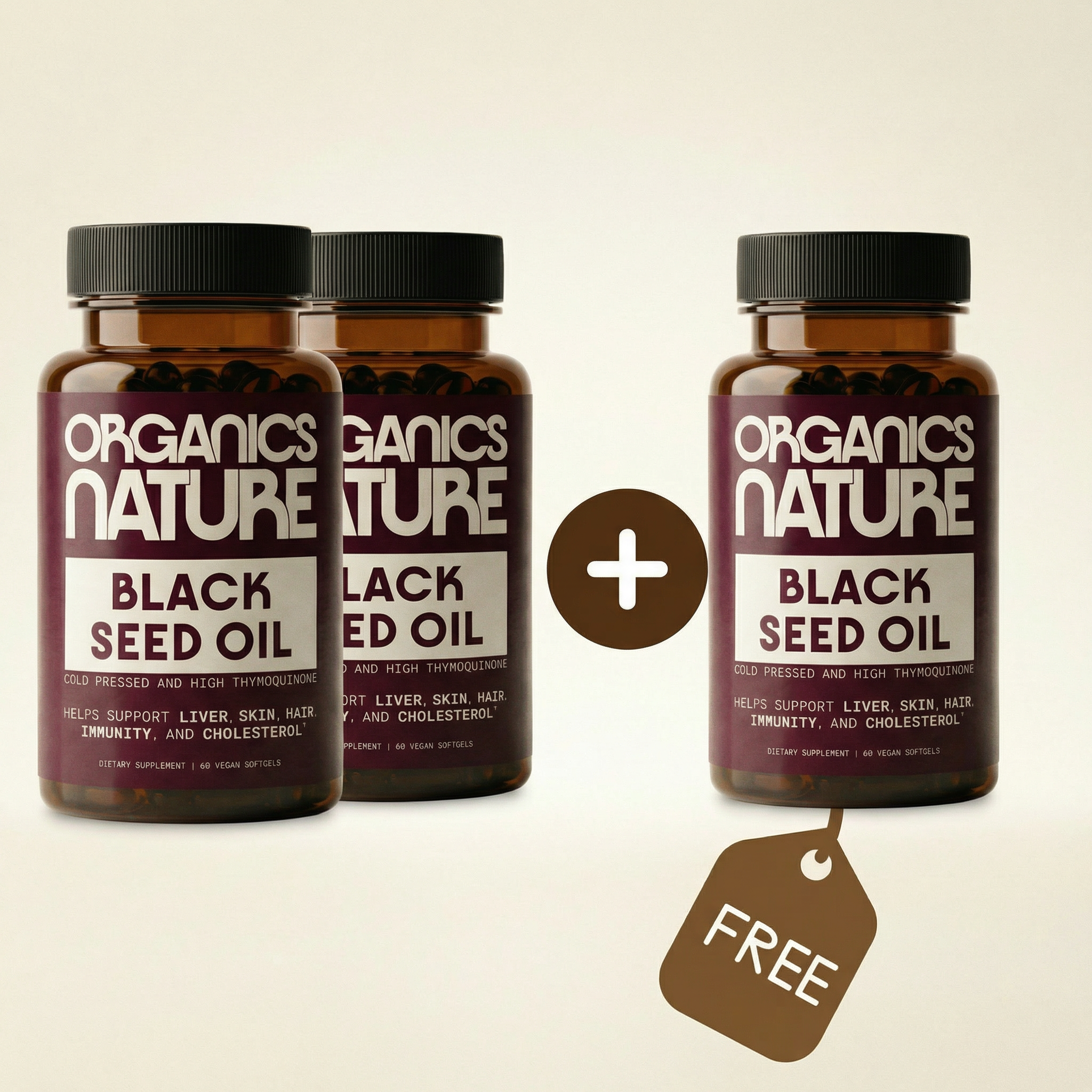 Cold Pressed Black Seed Oil - 3 Bottles