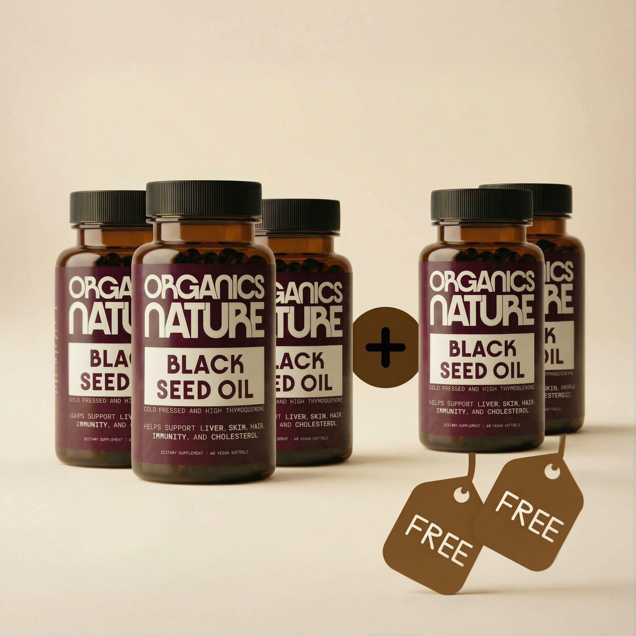 Cold Pressed Black Seed Oil - 5 Bottles