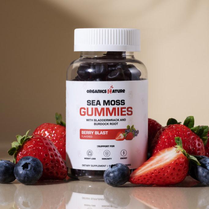 Sea moss gummies strawberry flavor